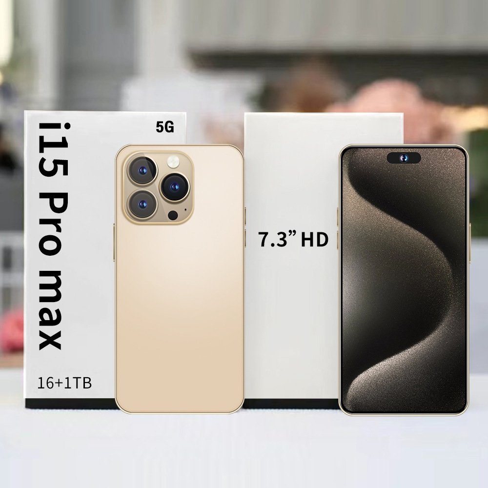 Original Phone15 Pro Max 16gb+1tb 7.3 Inch Full Display Android 13.0 Mobile Phone I15 Unlocked Cell Phone Smartphone